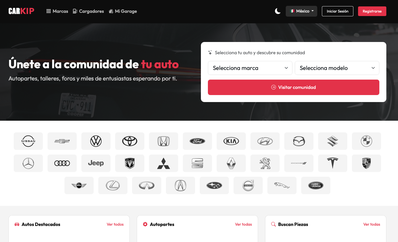 CarKip — Social network for automotive enthusiasts